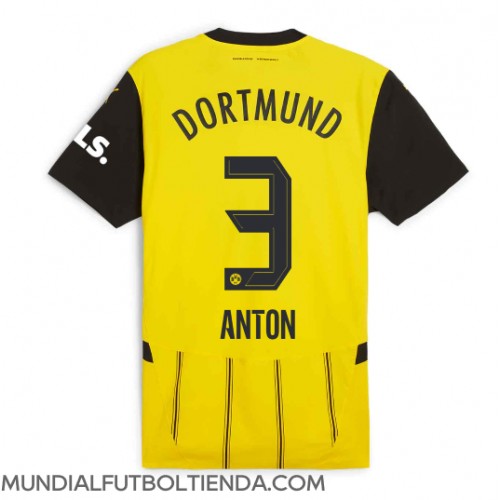 Camiseta Borussia Dortmund Waldemar Anton #3 Primera Equipación Replica 2024-25 mangas cortas